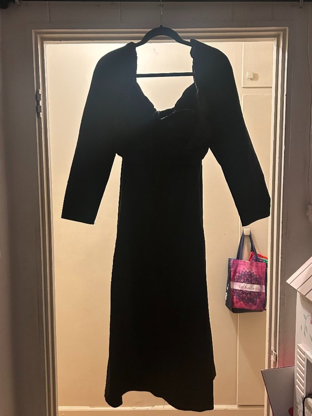 Astr the label long sleeve long shirt dress